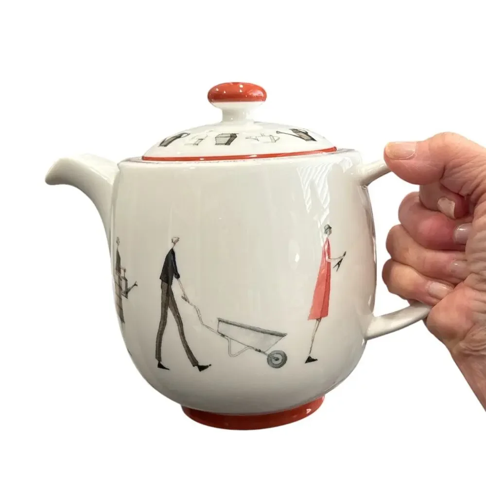 Portmeirion Up the Garden Path Ceramic Teapot and Lid